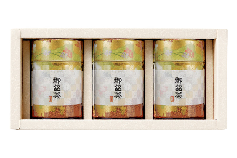 贈答用お茶（静岡茶・牧之原茶）特選初摘100g缶×2~3本