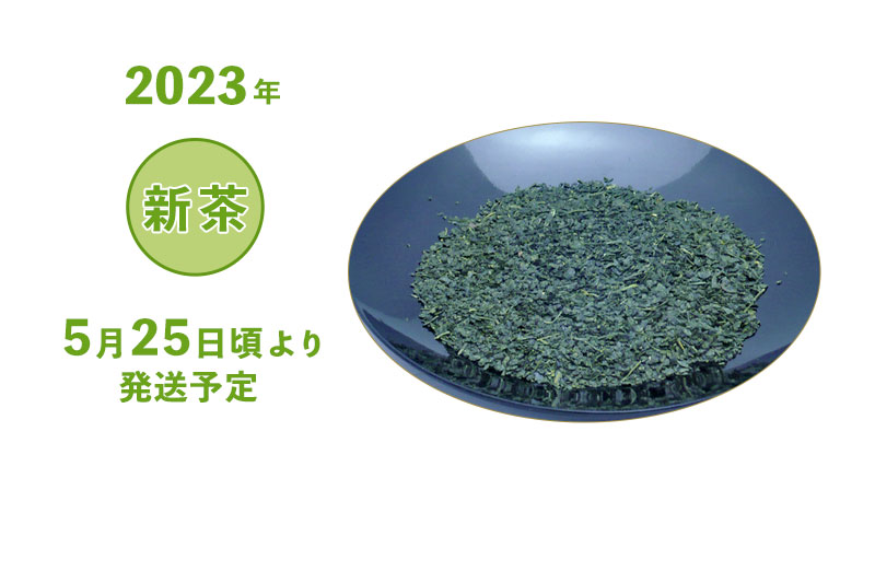 2023年 静岡牧之原 新茶 深蒸し茶 上芽茶 袋詰め 100g・200g・500g 5/25頃より発送