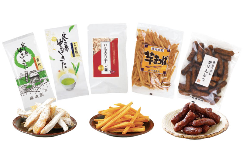 お歳暮 ふるさとセット（特選初摘・霧野・芋まつば・いもきり干し・黒かりんとう）