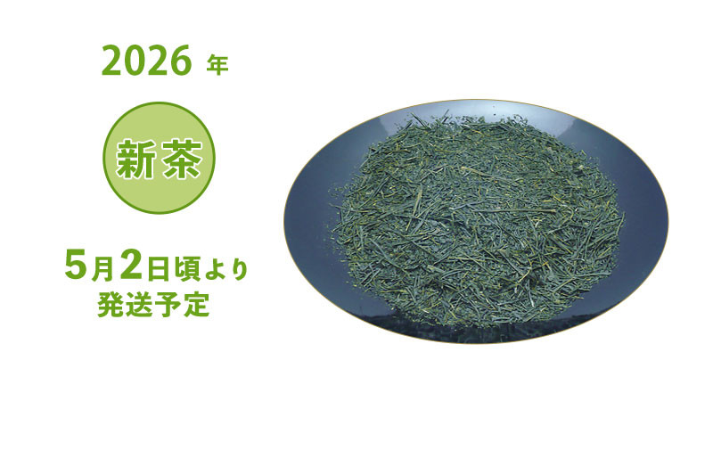 2026年 静岡牧之原 新茶 深蒸し茶 特上煎茶 特選初摘 袋詰め 100g・200g・500g 5/2頃より発送